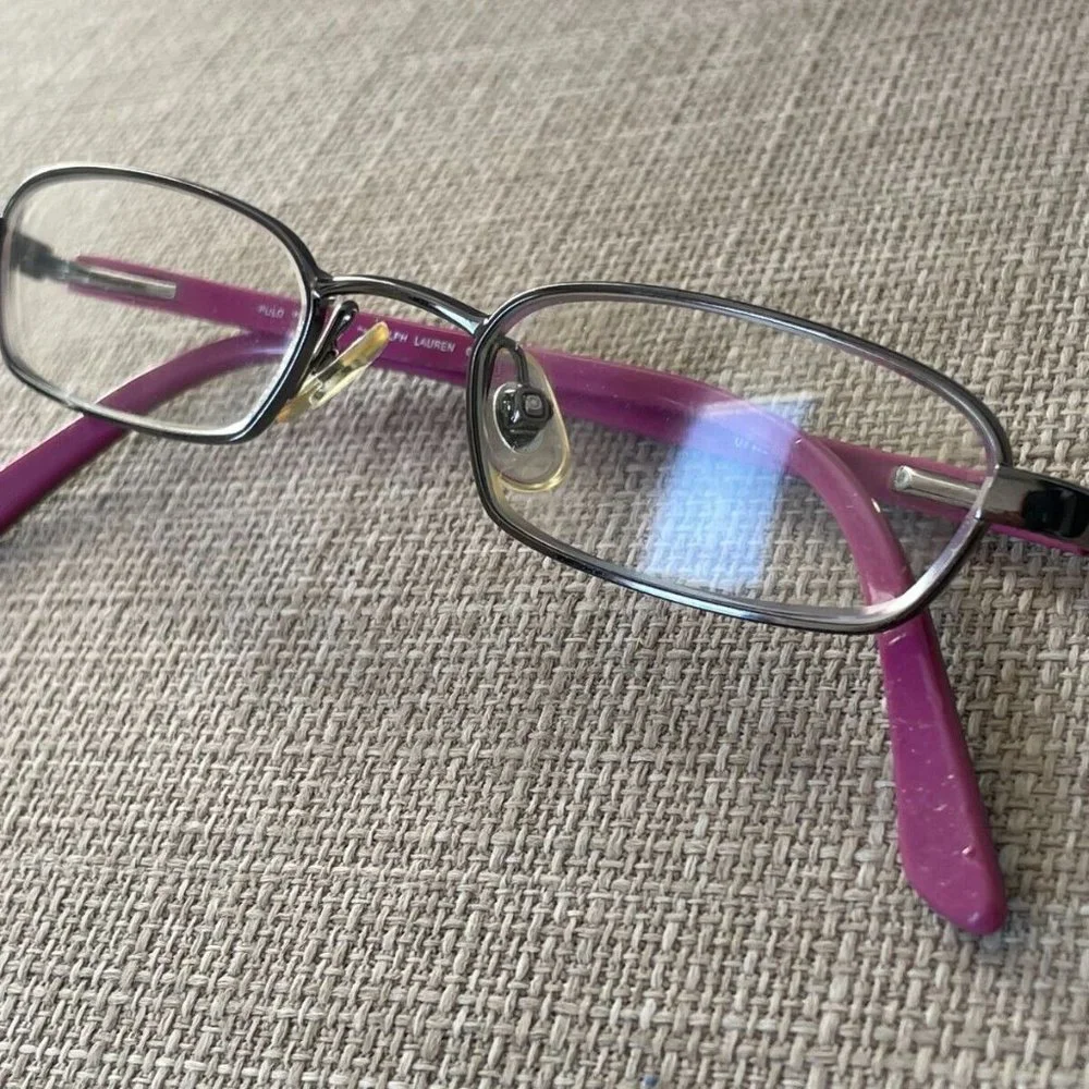 Polo Ralph Lauren Kids Eyeglasses Frame Black/Blue Tone Glasses 43[]17 130